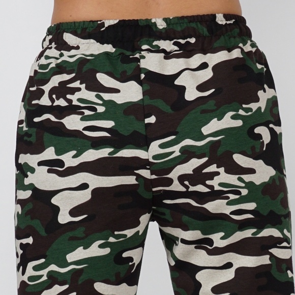 Camouflage Drawstring Jogger Sweatpants Pockets - Picture 3 of 4